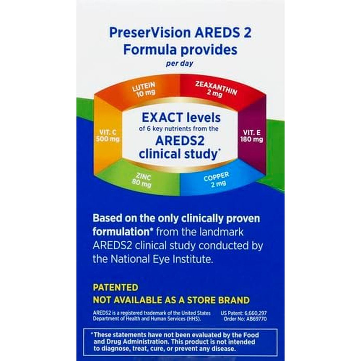 Preservision AREDS 2 Eye Vitamin & Mineral Supplement, Contains Lutein, Vitamin C, Zeaxanthin, Zinc & Vitamin E, 130 Softgels