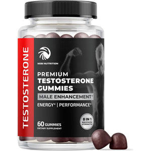 Testosterone Supplement for Men for Muscle Growth, Stamina & Performance 60 Gummies