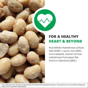 Nutramedix Nattokinase Supplement -2000 FU- to Support Heart Health and Healthy Circulation - (60 Capsules)