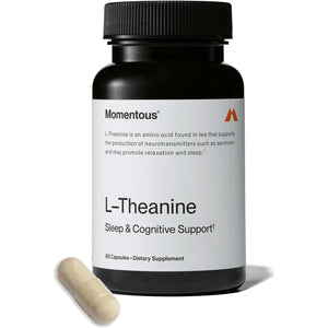 Momentous L-Theanine Supplement - 200Mg Capsules to Promote Relaxation and Focus - 60 Servings