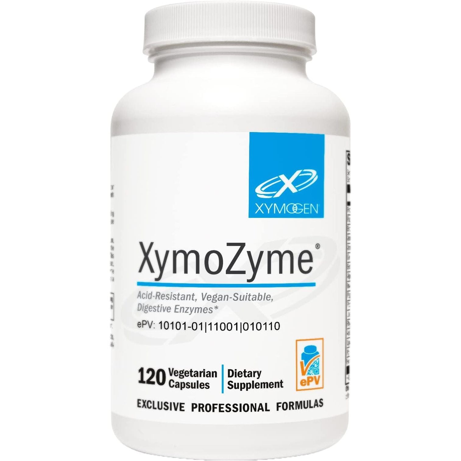 XYMOGEN Xymozyme- Plant-Based Digestive Enzymes - Support Gut Health + Nutrient Absorption (120 Capsules)