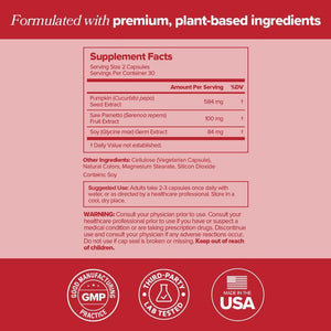 O Positiv URO Bladder Control Supplement with Pumpkin Seed Extract, Soy Germ Extract, Saw Palmetto, 30 Servings