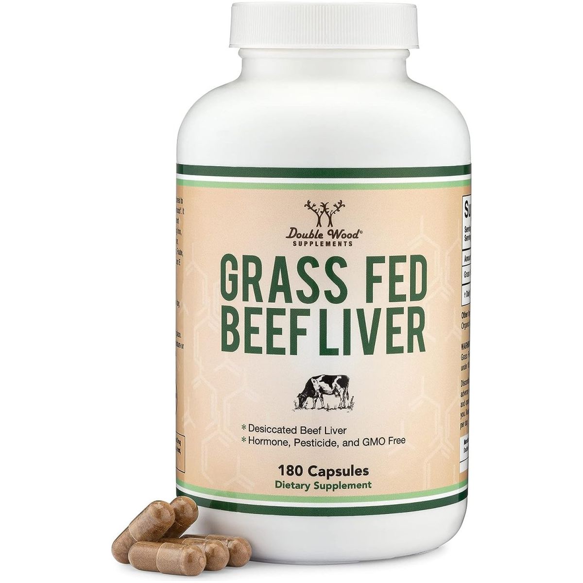Beef Liver Capsules 1000Mg of Grass Fed 180 Capsules - Suppviv