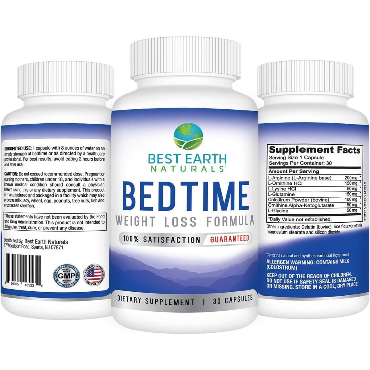 Best Earth Naturals Bedtime Weight Loss Supplement - 30 Day Supply - Suppviv