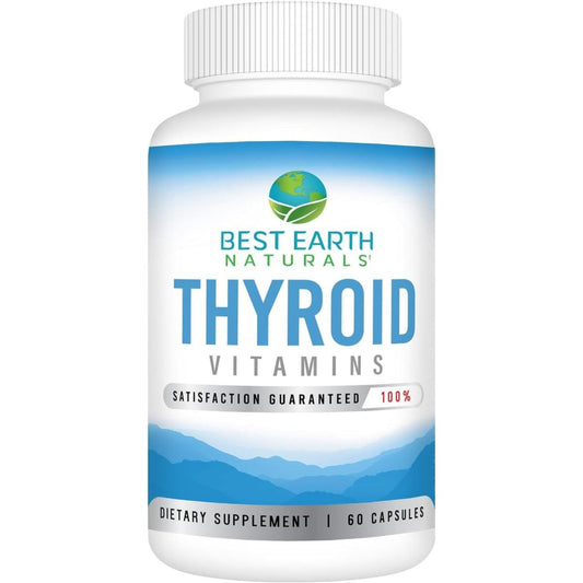 Best Earth Naturals Thyroid Support Supplement for Women & Men - 60 Capsules - Suppviv