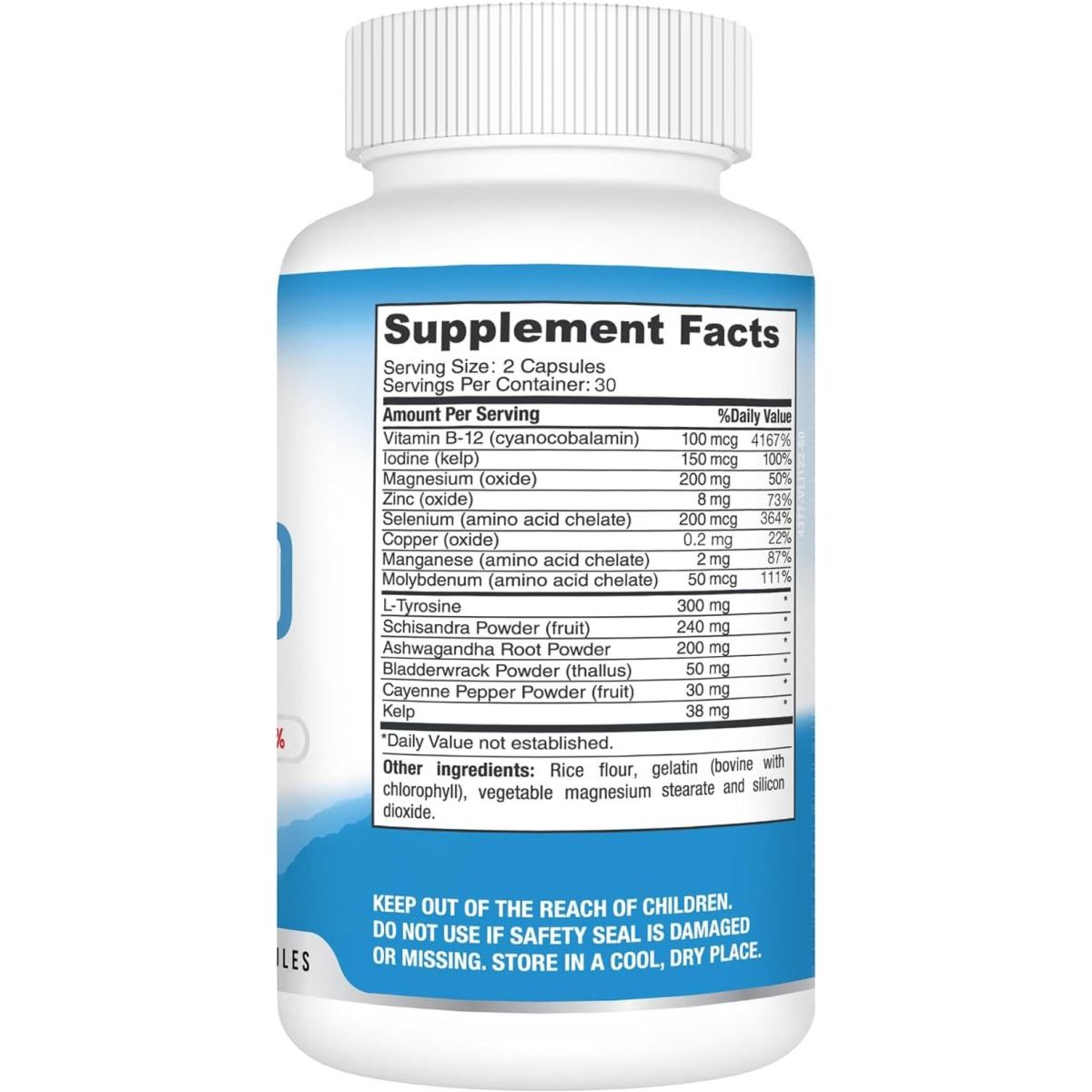 Best Earth Naturals Thyroid Support Supplement for Women & Men - 60 Capsules - Suppviv