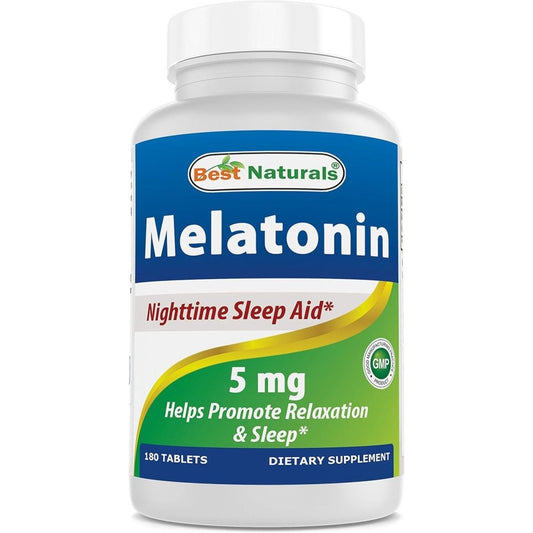 Best Naturals Melatonin 5 Mg 180 Tablets - Suppviv