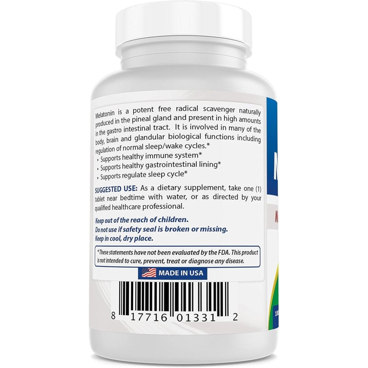 Best Naturals Melatonin 5 Mg 180 Tablets - Suppviv