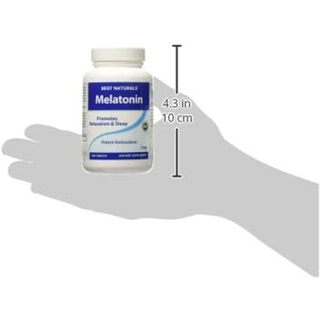Best Naturals Melatonin 5 Mg 180 Tablets - Suppviv