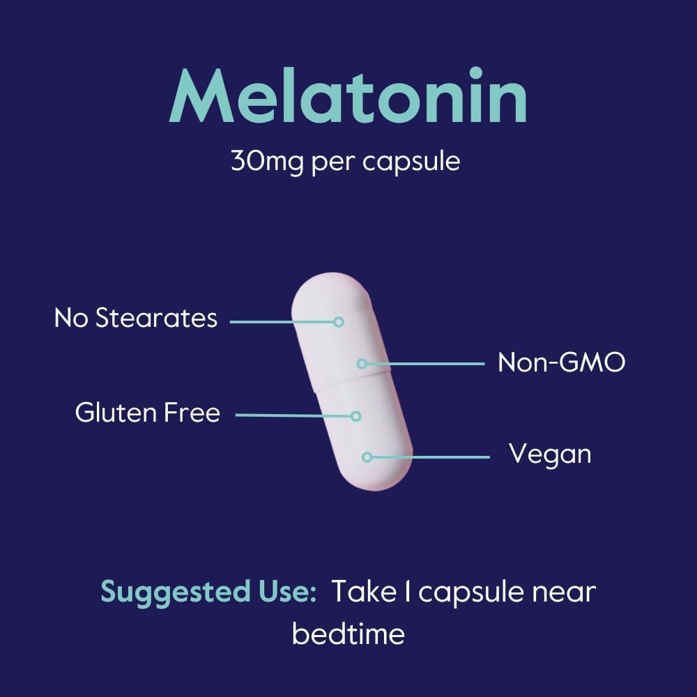 BESTVITE Melatonin 30Mg (120 Capsules) - Suppviv