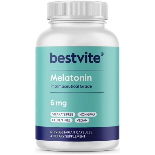 BESTVITE Melatonin 6 Mg - 120 Veg Caps - Suppviv