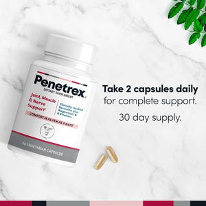 Penetrex Clinically Studied Magnesium Glycinate Supplement for Joint, Muscle & Nerve Support (60 Count)