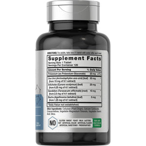 Horbäach Water Pills | Super Strength | 120 Tablets | Vegetarian, Non-Gmo & Gluten Free Supplement