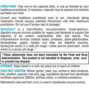 XYMOGEN Xymozyme- Plant-Based Digestive Enzymes - Support Gut Health + Nutrient Absorption (120 Capsules)