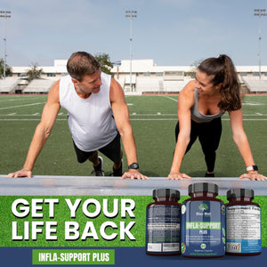 Infla-Support Plus- 750Mg Herbal Supplement Blend with Curcumin and Ashwagadha Extract & More 60 Count