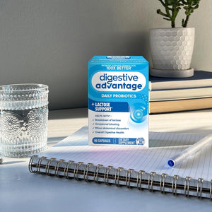Digestive Advantage Probiotics + Lactase Digestive Enzymes for Digestive Health, 96Count