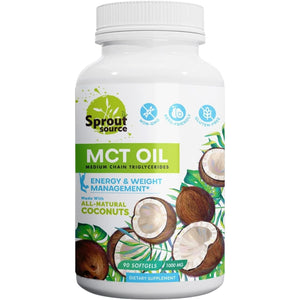 Keto MCT Oil Softgels Premium C8 & C10 Blend for Sustained Energy and Weight Management, 90 Softgels/1000Mg