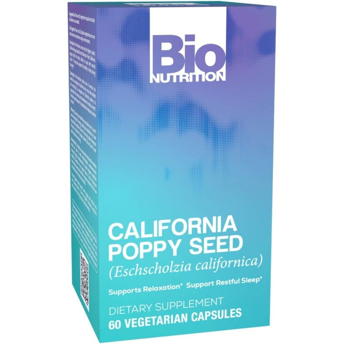 Bio Nutrition California Poppy Herbal Supplement 60 Vegetarian Capsules - Suppviv