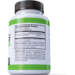 Biocor Nutrition Thyro - T2 Thyroid Hormone Fat Burner Supplement 60 Capsules - Suppviv
