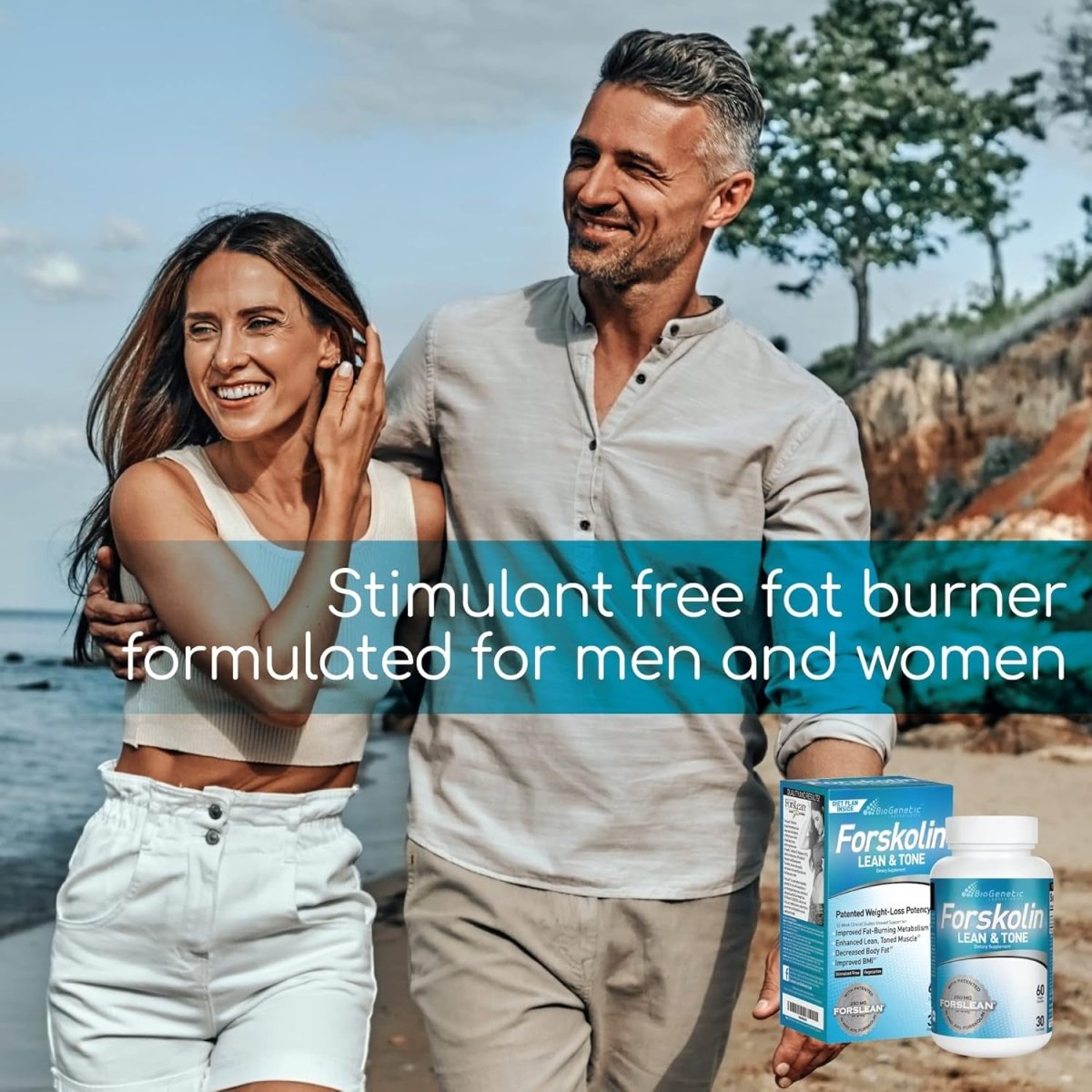 Biogenetic Labs Forskolin Lean & Tone - Weight Loss Pills 60 Capsules - Suppviv