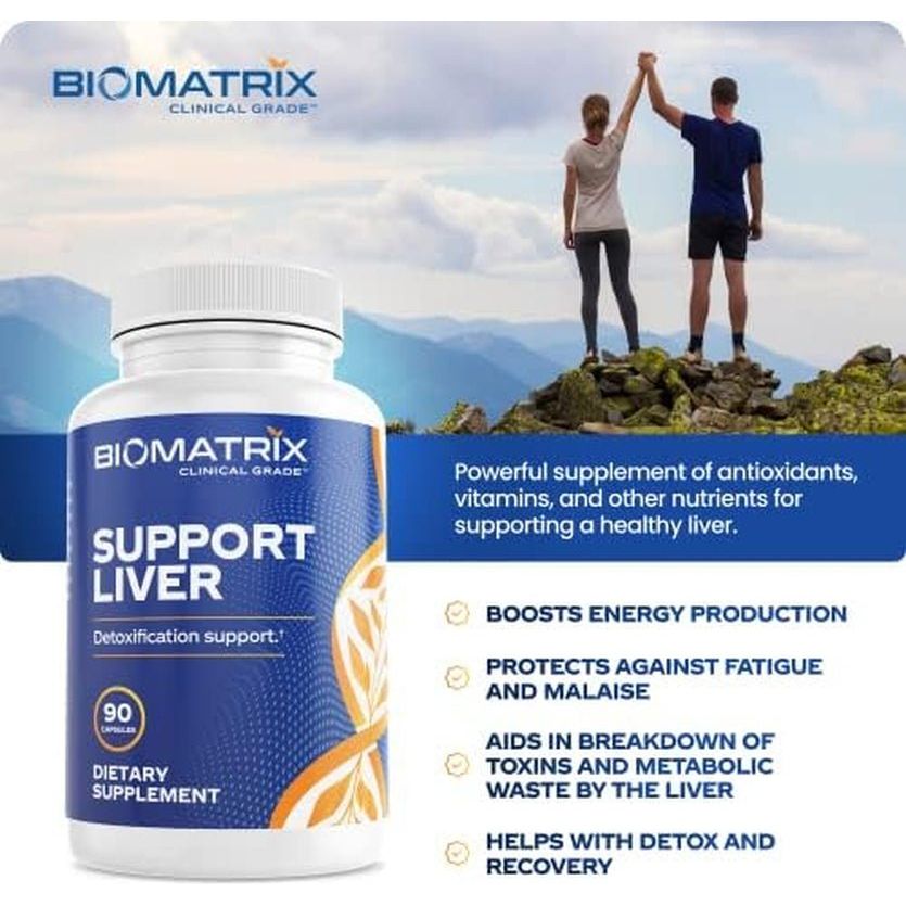 Biomatrix Liver Cleanse Detox & Repair, Artichoke Extract Liver Health Formula,| 30 Capsules for Men and Women - Suppviv