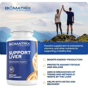 Biomatrix Liver Cleanse Detox & Repair, Artichoke Extract Liver Health Formula,| 30 Capsules for Men and Women - Suppviv