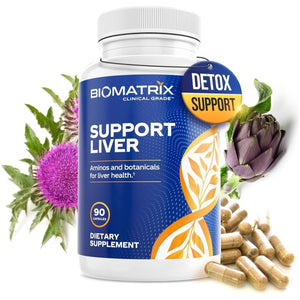 Biomatrix Liver Cleanse Detox & Repair, Artichoke Extract Liver Health Formula,| 30 Capsules for Men and Women - Suppviv
