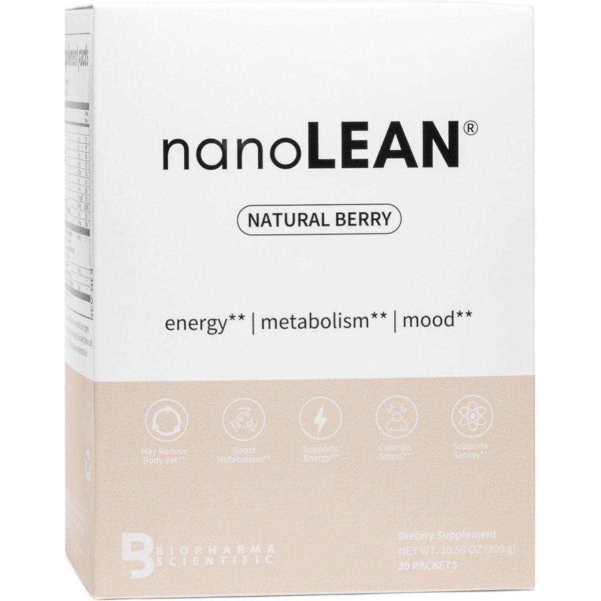 Biopharma Scientific Nanolean Natural Weight Management & Fat Burning 30 Servings - Suppviv