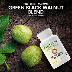Dr Clark Green Black Walnut Blend - Supports Healthy Intestinal Environment, 360Mg, 50 Gelatin Capsules