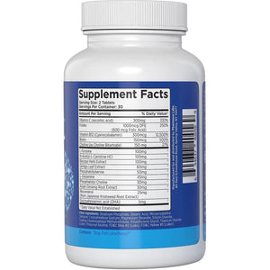 Maximum Strength Supplement Boosts Memory, Intensifies Focus, Increases Mental Performance (60 Tablets)