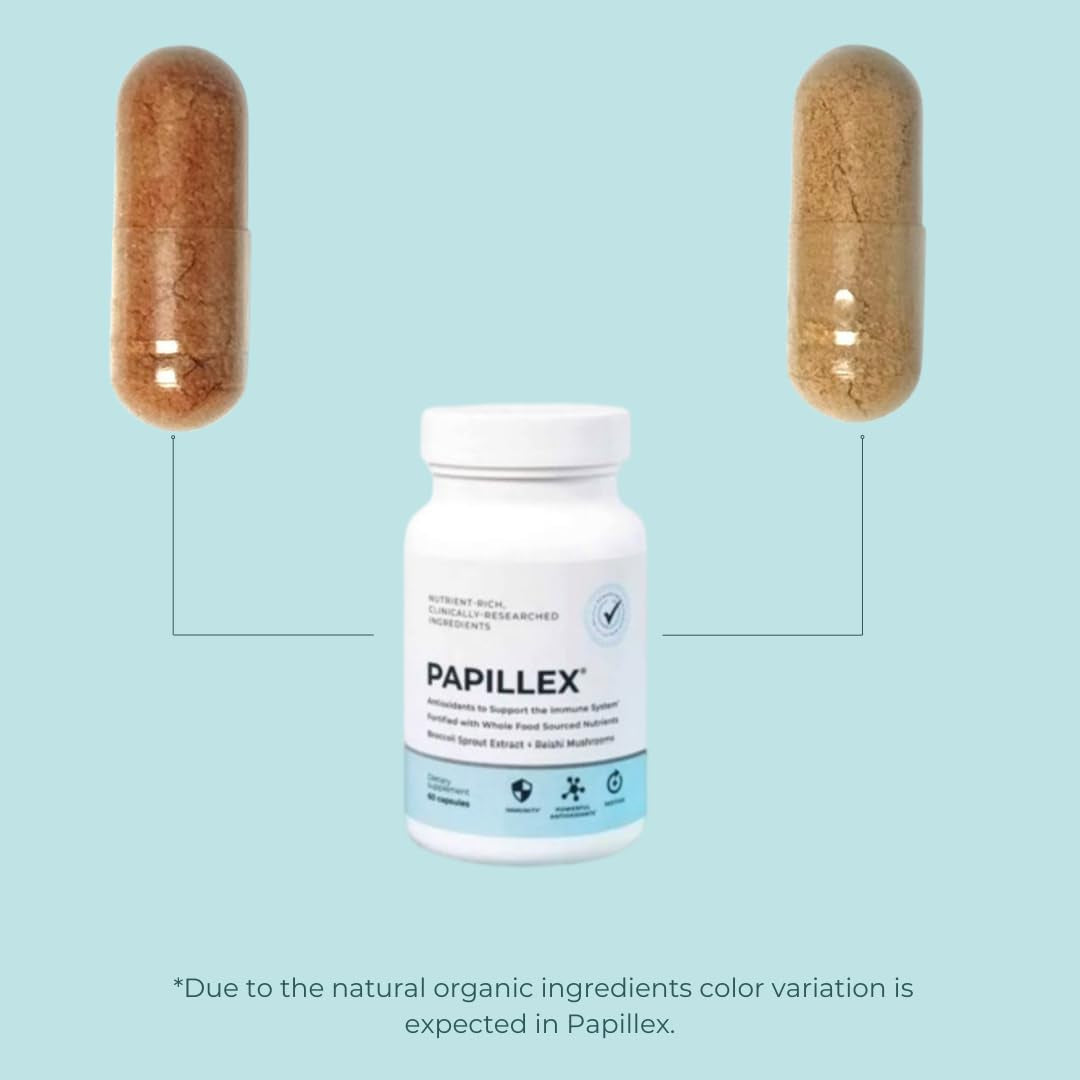Dietary Supplement Tablets by Papillex - All Natural Immune Support 60 Capsules