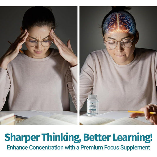 1 Body Brain Supplement Capsules with Lions Mane for Memory and Focus