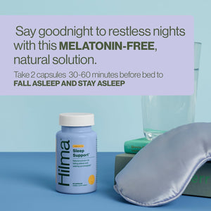 Hilma Sleep Aid for Adults with Magnesium & L-Theanine 50 Vegan Capsules