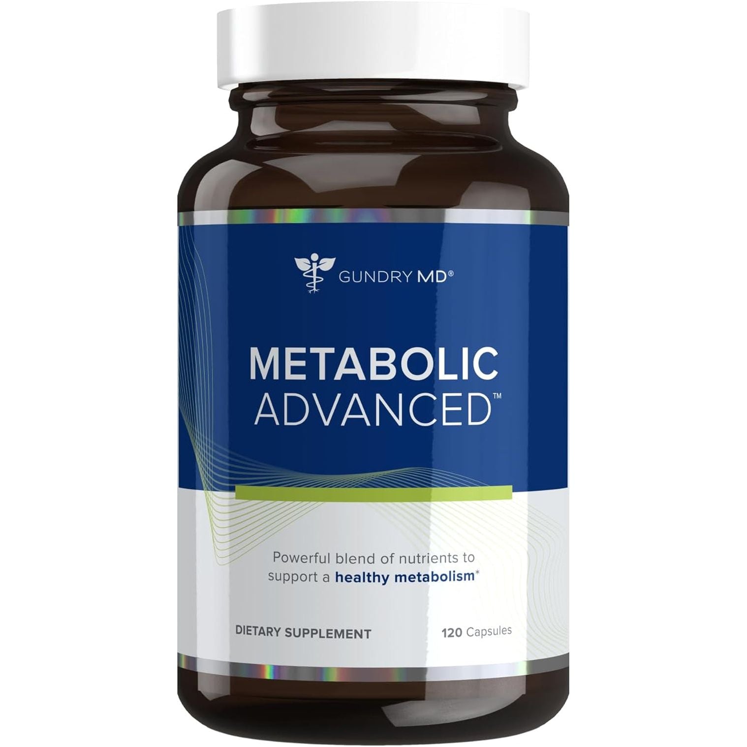Gundry MD® Metabolic Advanced Nutrient Blend with Berberine to Support Healthy Metabolism, 120 Count