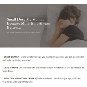 Micro Melatonin 250Mcg | with Natural Cherry | Safe for Kids | 120 Tablets