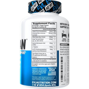 Evlution Nutrition Night Time Fat Burner Support - Overnight Sleep and Weight Loss Support Pills