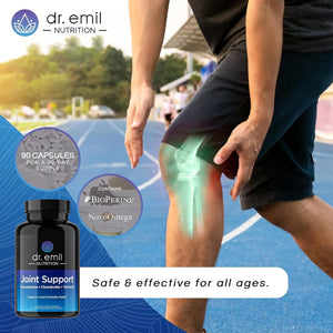 DR. EMIL NUTRITION Joint Aid Supplement with Glucosamine Chondroitin, MSM & Turmeric (60 Capsules)