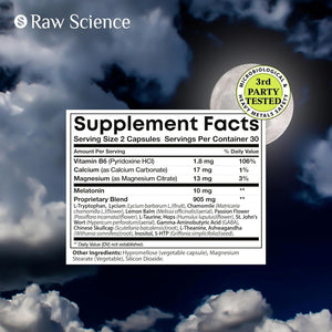 Melatonin 10Mg Sleep Supplement for Adults with Ashwagandha, Passion Flower, Lemon Balm, Chamomile, Magnesium Sleep Support 60 Capsules