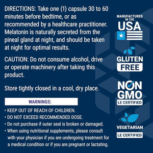 Life Extension Melatonin 3 Mg Optimal Sleep Support 60 Capsules