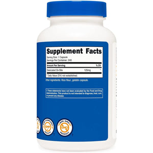 Nutricost Ox Bile Capsules 125Mg, 240 Capsules - Non-Gmo