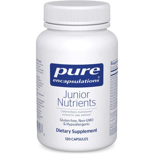 Pure Encapsulations Junior Nutrients - Kids & Teens Multivitamin - 120 Capsules.