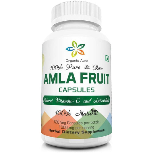 AMLA Capsules. 1000Mg - Natural Vitamin C and Antioxidants 120 Veg Capsules