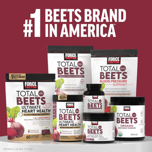 Force Factor Total Beets Organic Beetroot Powder Superfood to Boost Daily Nutrition,Unflavored, 90 Servings