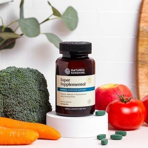 Nature'S Sunshine Super Supplemental: Complete Multivitamin with Minerals, Antioxidants & More 120 Tabs.