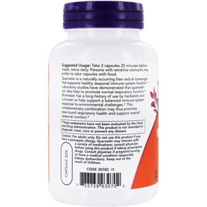 NOW Foods - Quercetin with Bromelain - 120 Vegetable Capsule