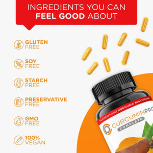 Curcuminpro Complete BCD | Natural Joint & Muscle Support | Vegan | 60 Count