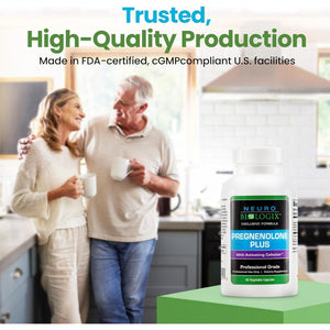 Pregnenolone plus Supplement for Women to Support Energy, Mood & Mental Clarity 60 Capsules