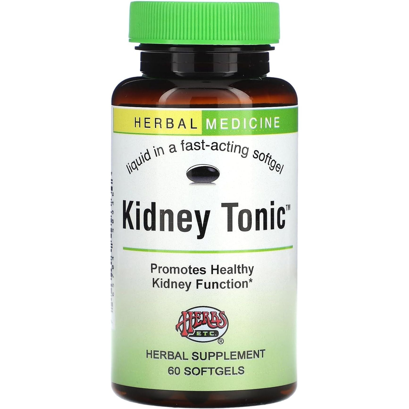 Herbs Etc. Kidney Tonic Softgels - Herbal Supplement to Aid Kidney Health - 60 Softgels
