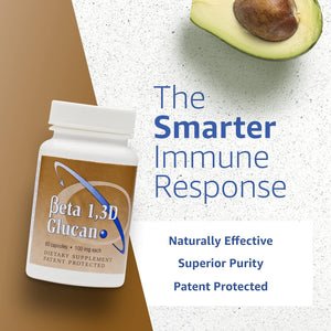 Immune Support Supplement with 100Mg of Highly Purified Beta Glucan per Capsule