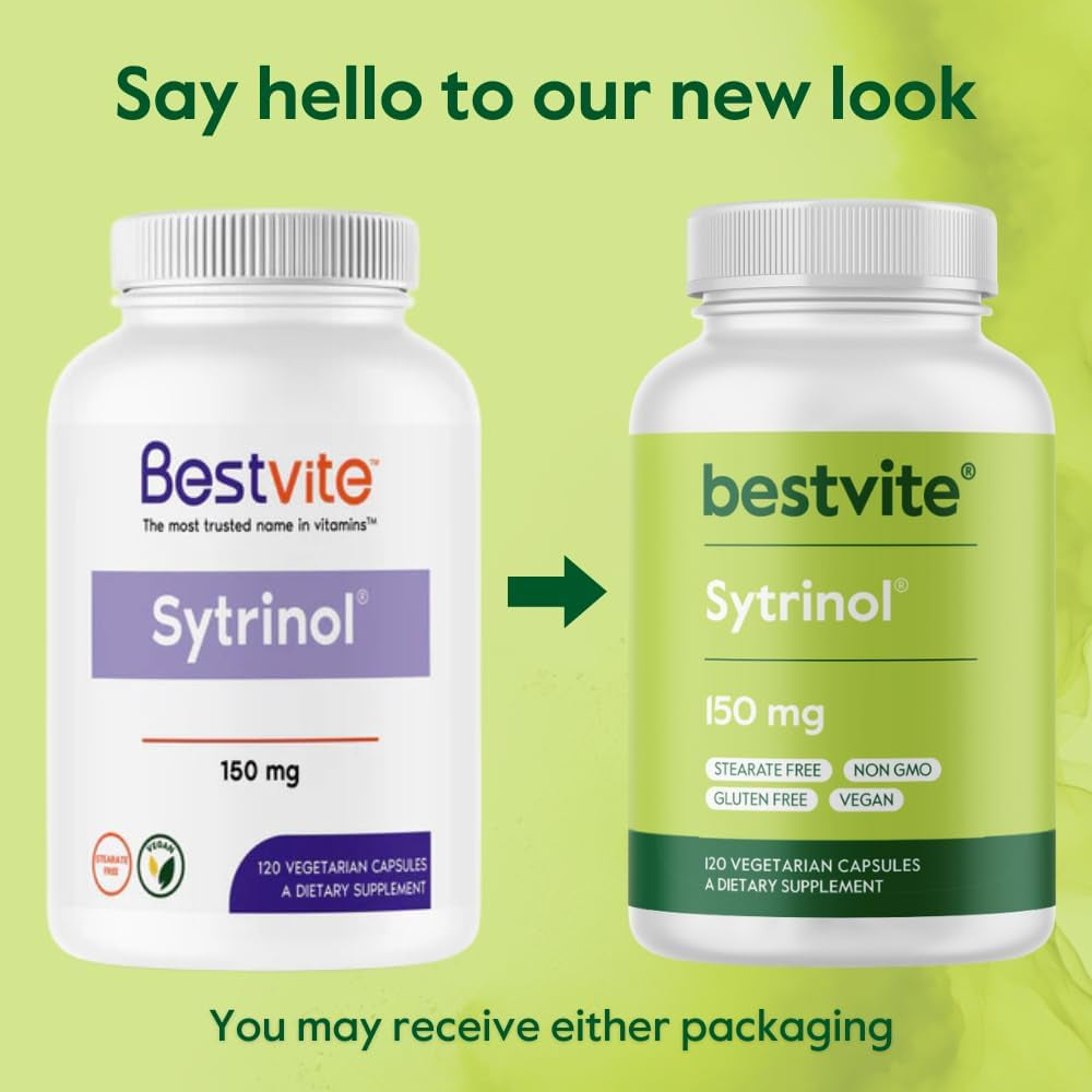 BESTVITE Sytrinol 150Mg - Patented Blend of Natural Citrus and Palm Fruit Extracts (120 Capsules)